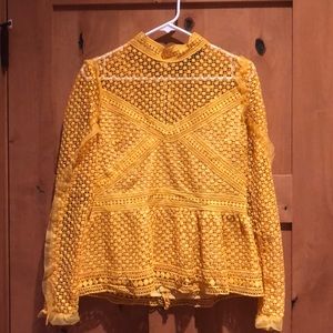 Lace detailed blouse